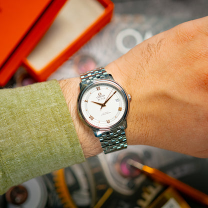 Omega De Ville Prestige Co-Axial Silver Dial 39.5mm