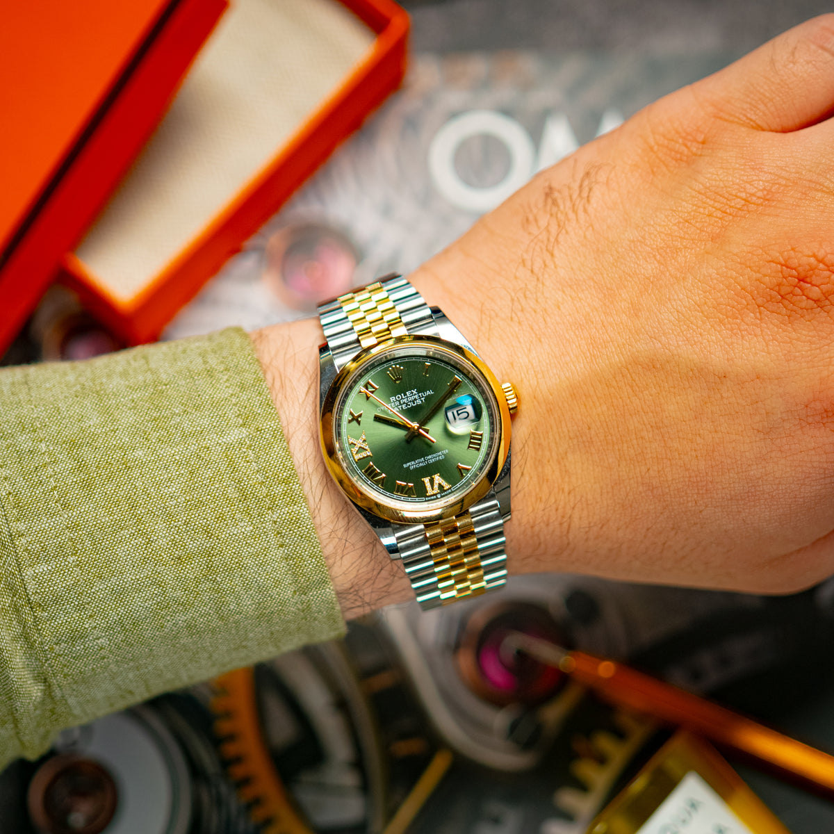 Rolex Datejust 126203 Two-Tone Mint Green Dial 36mm