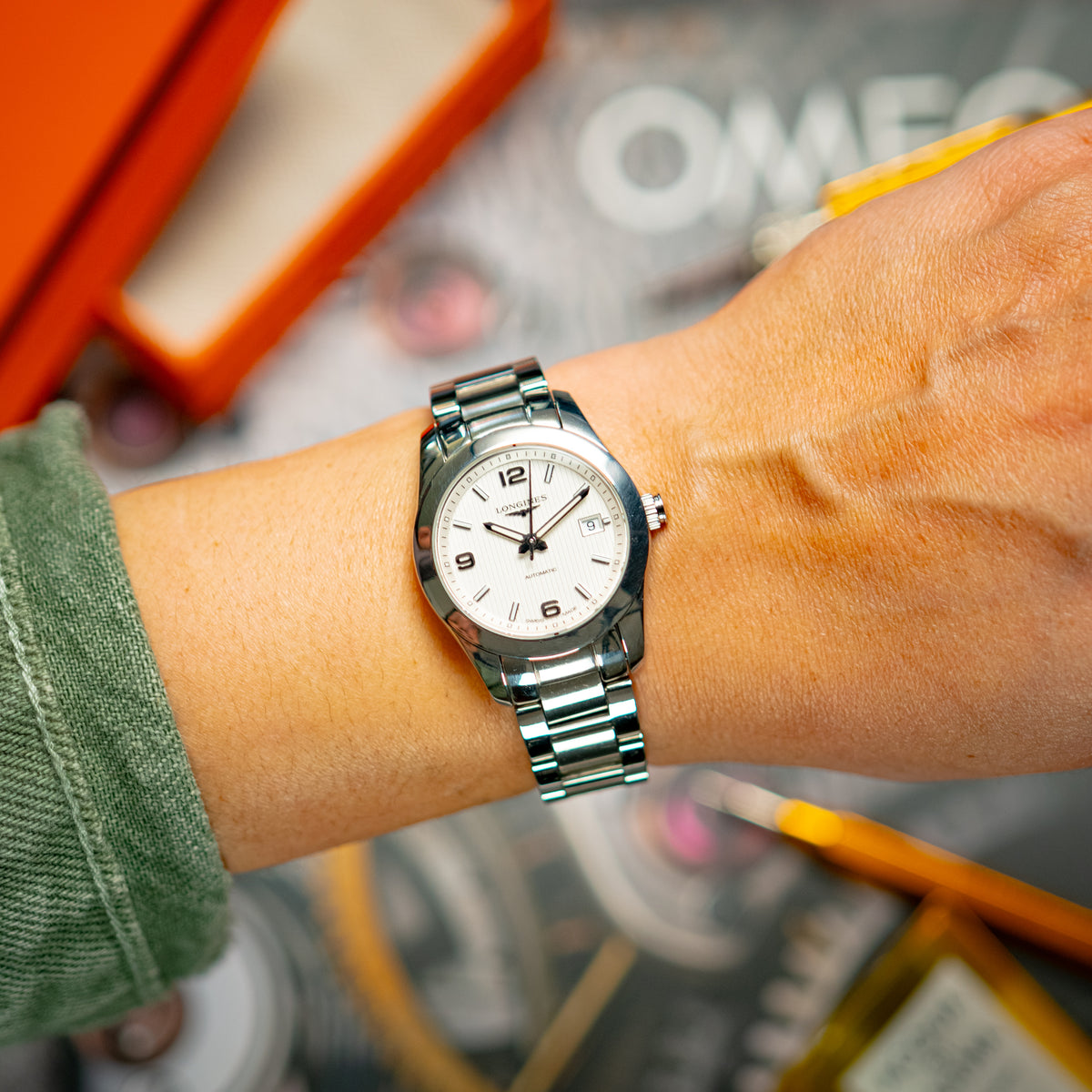 Longines Conquest Classic Automatic Silver Dial 29.5mm