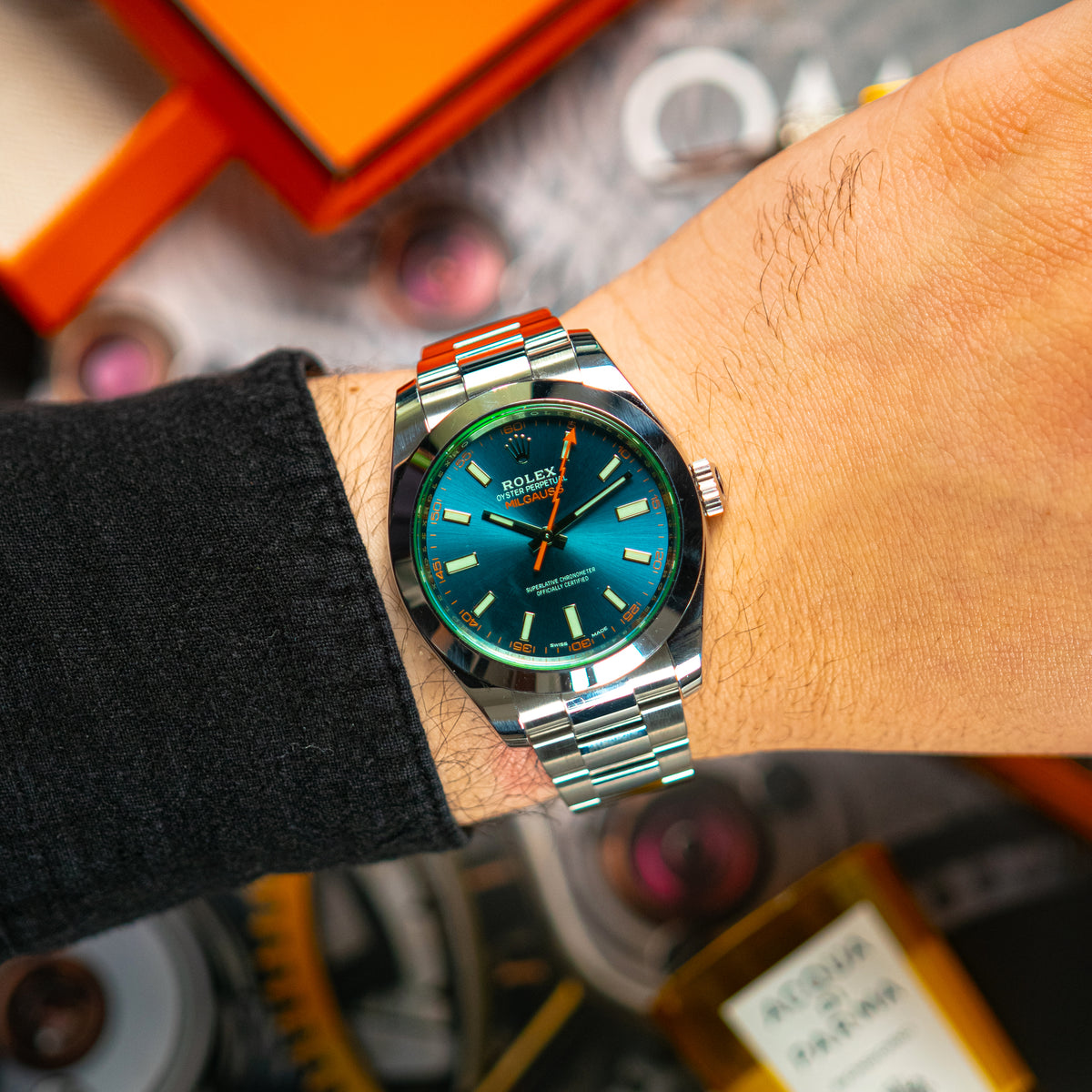 Rolex Milgauss 116400GV Z-Blue Dial 40mm
