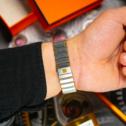 Omega Constellation Manhattan Two-Tone Champagne Dial 33mm