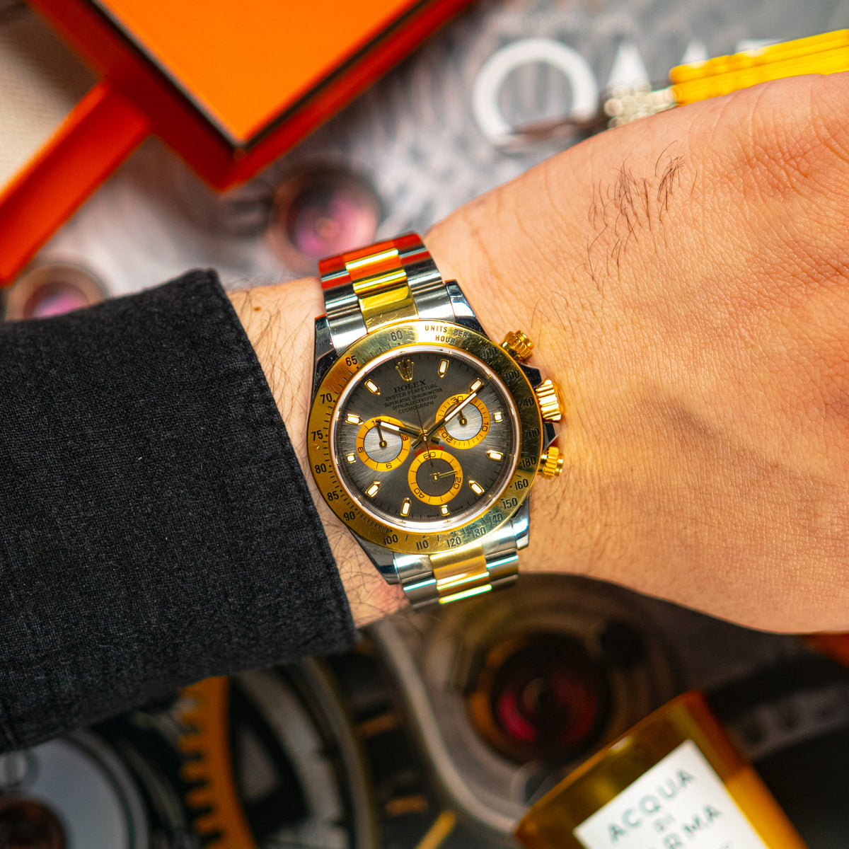 Rolex Cosmograph Daytona 116523 Two-Tone Gray Dial 40mm