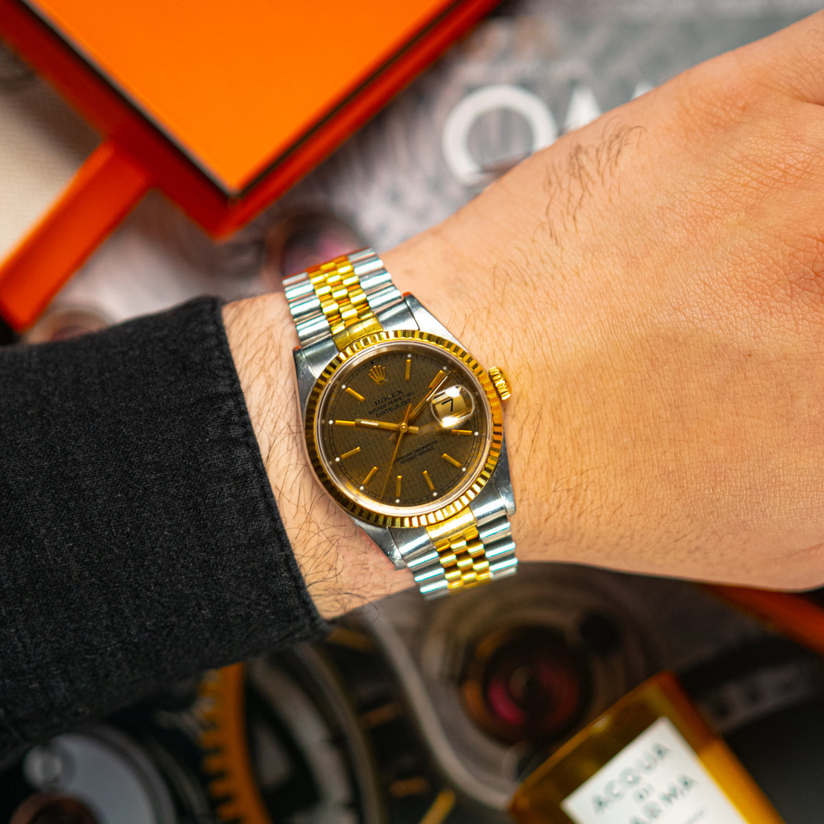 Rolex Datejust 16233 "Pied de Poule" Dial 36 mm