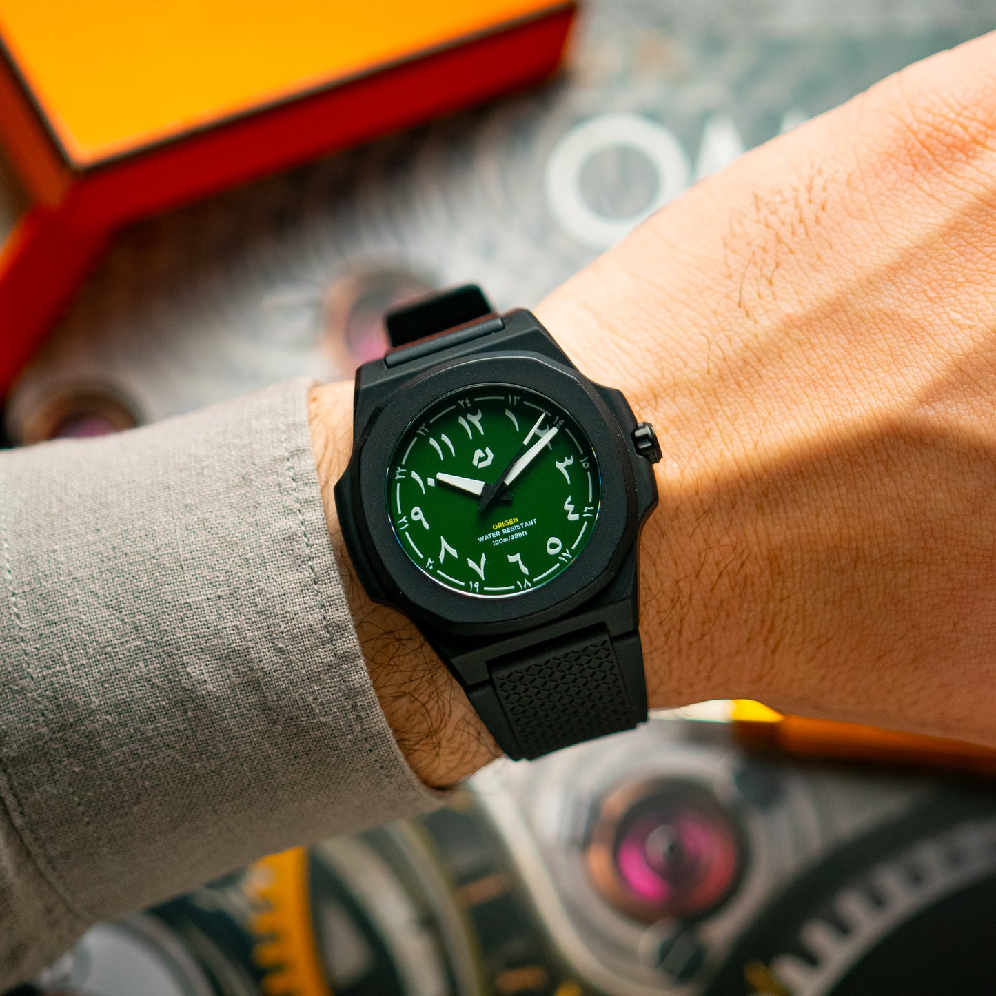 Nuun Official Origen Army Green Matte Dial 40.5mm