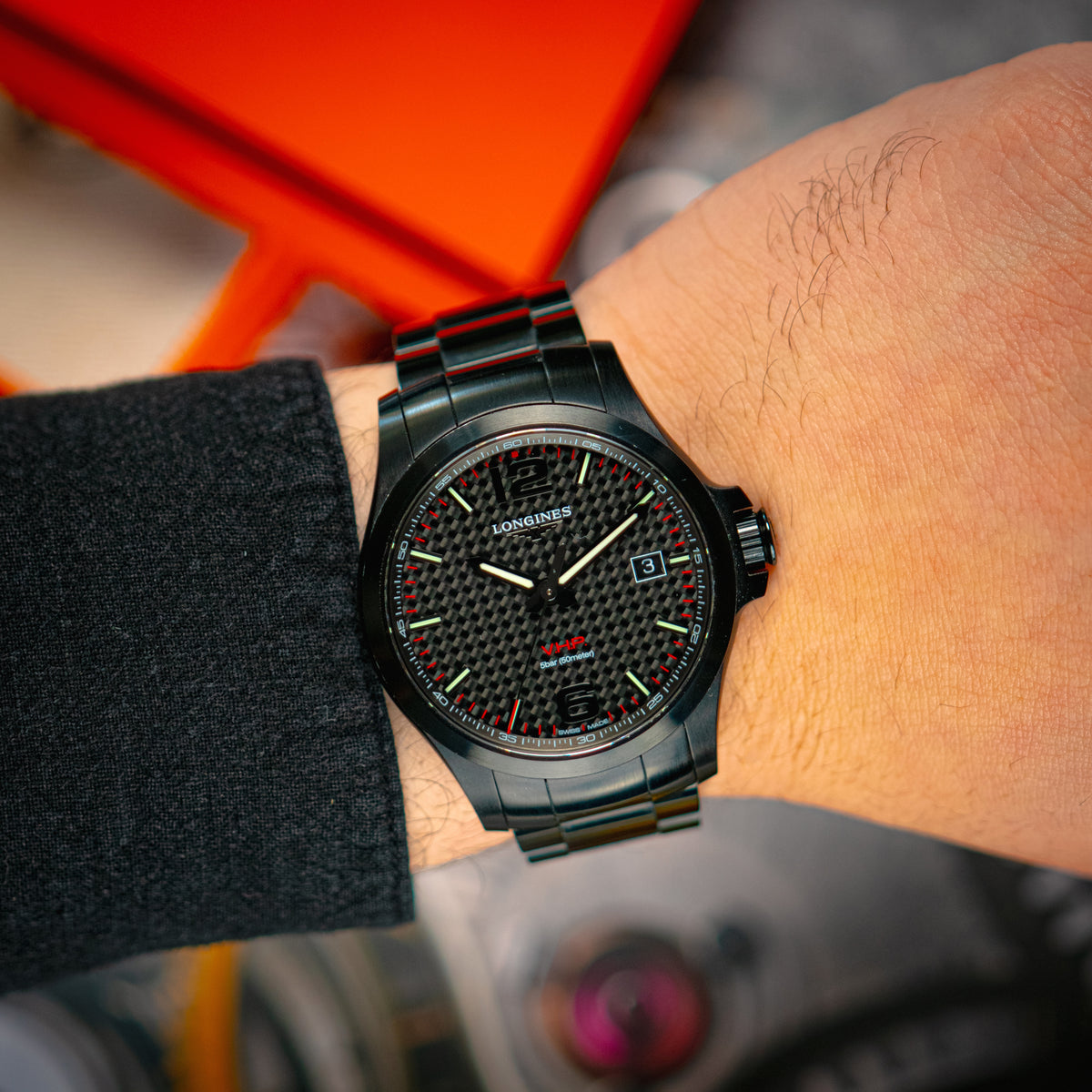 Longines Conquest V.H.P. Quartz Black Carbon 41mm