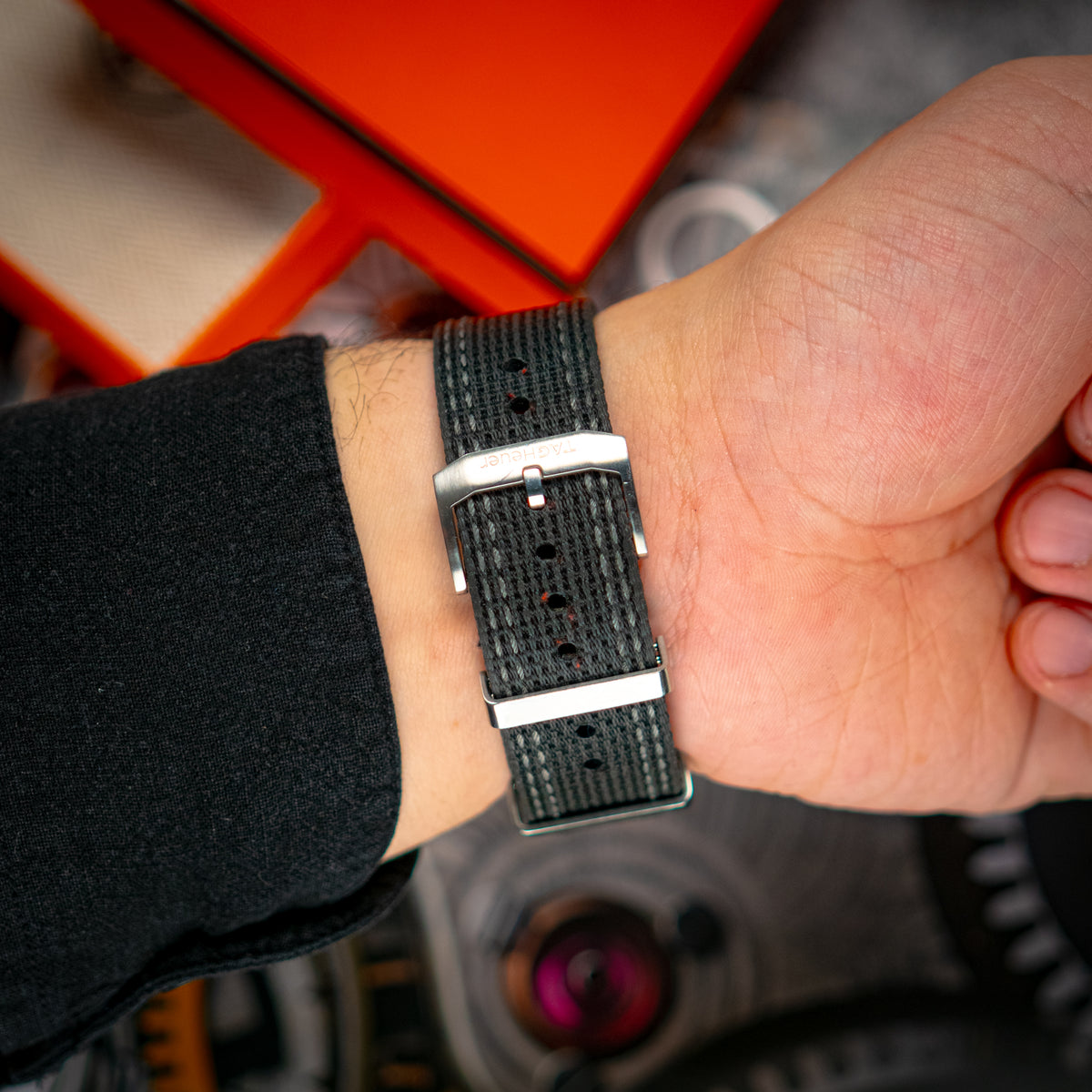 TAG Heuer Formula 1 WAZ101A Orange Dial 43mm