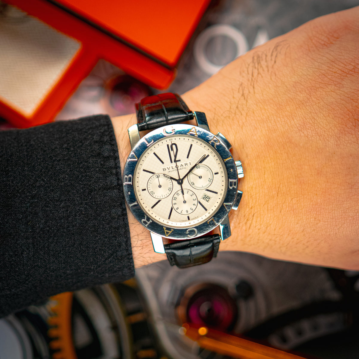Bulgari Bulgari Bulgari Chronograph Silver Dial 42mm