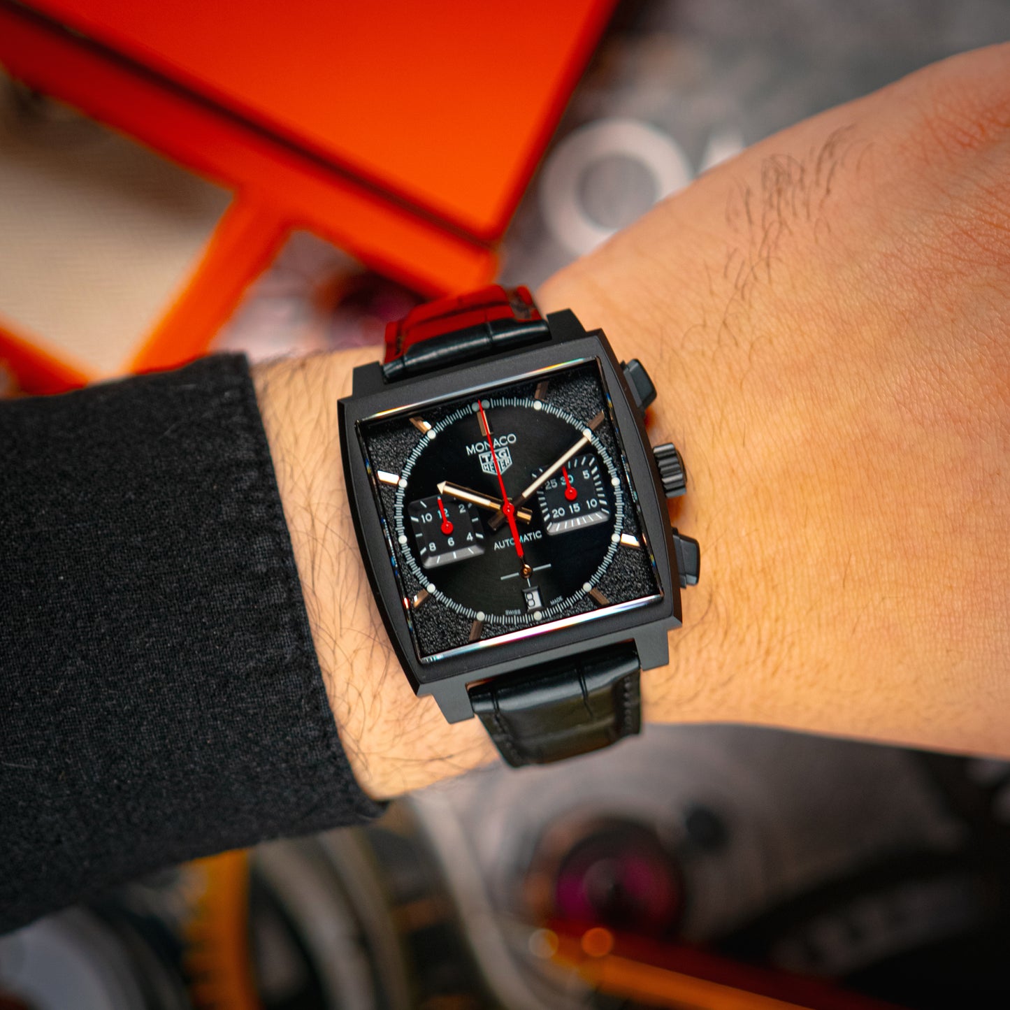 TAG Heuer Monaco "Dark Lord" Black Dial 39mm