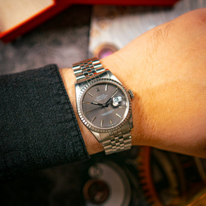 Rolex Datejust Jubilee 16220 Grey Dial 36mm