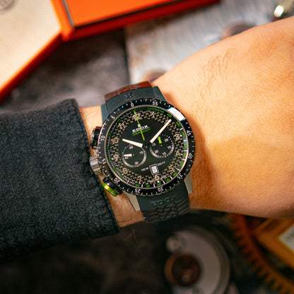 Edox Chronorally 1 Chronograph Brown Carbon Dial 45mm