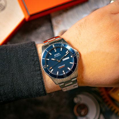 Mido Ocean Star Automatic Caliber 80 Blue Dial 42.5mm