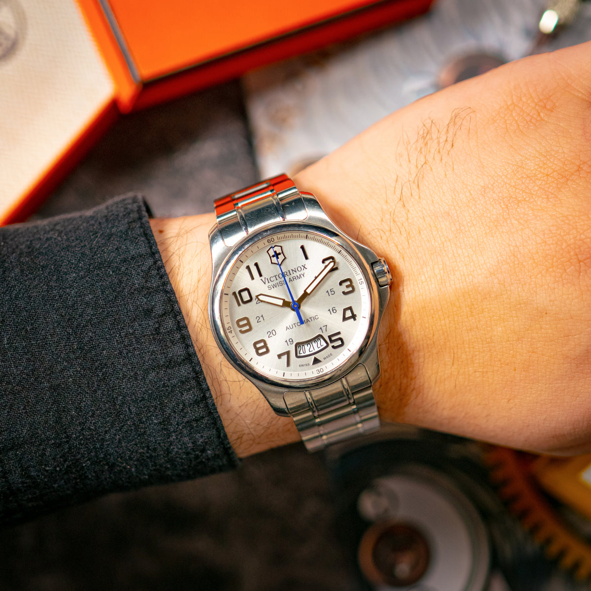 Victorinox Officer's Mechanical Automatic White Dial 40mm