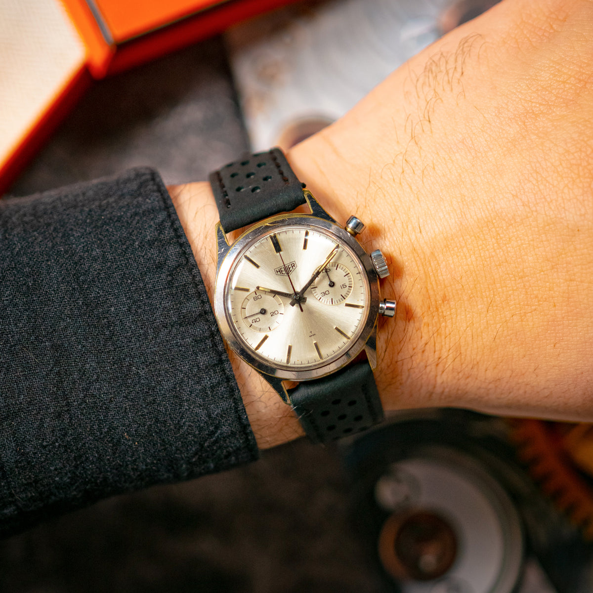 Heuer Pre-Carrera "Big Eyes" 3641 Vintage 35mm