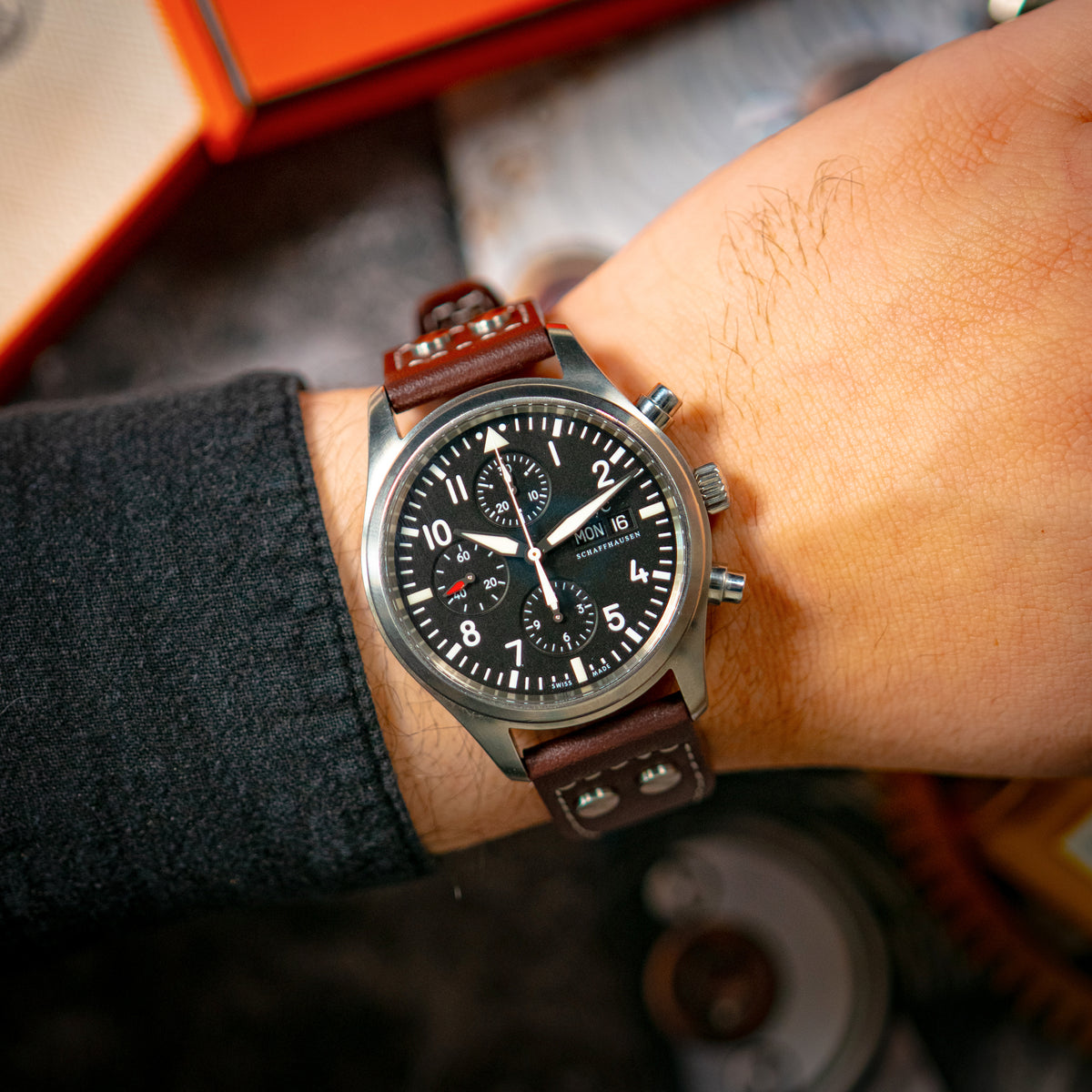 IWC Pilot's Watch Chronograph IW371701 Black Dial 42mm