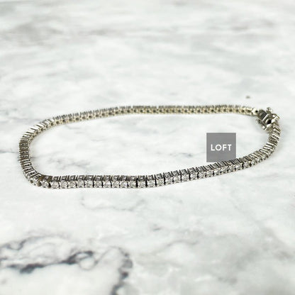 Stefan Tenis oro blanco y diamante