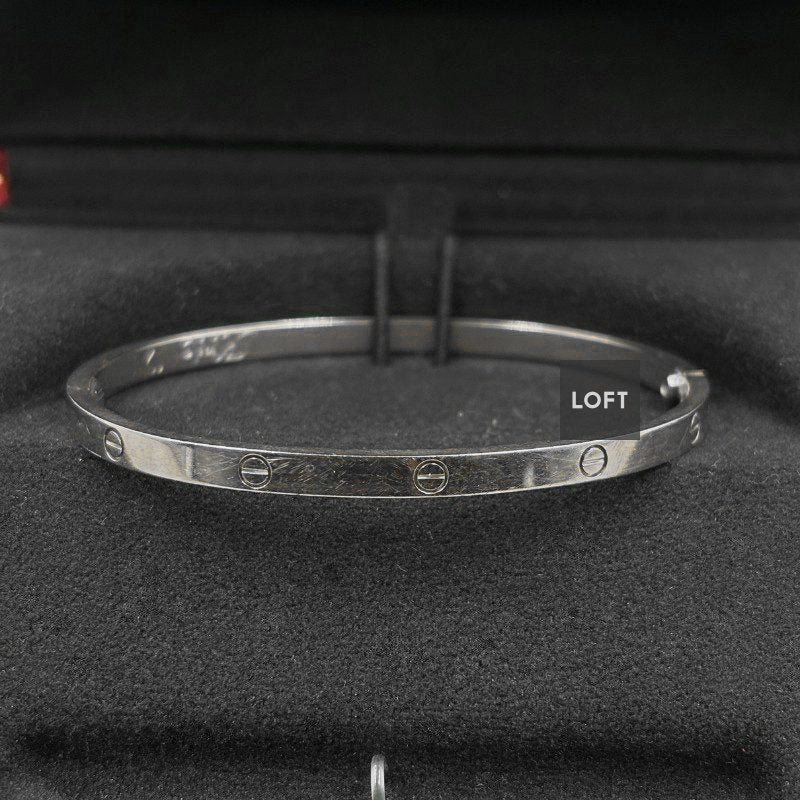 Esclava Cartier LOVE Small Oro Blanco
