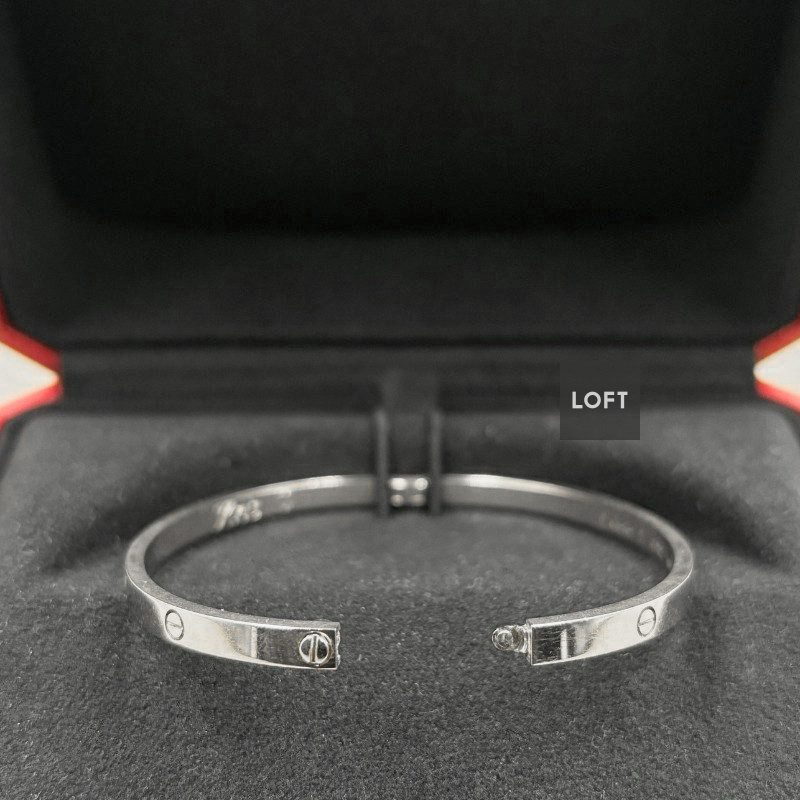Esclava Cartier LOVE Small Oro Blanco