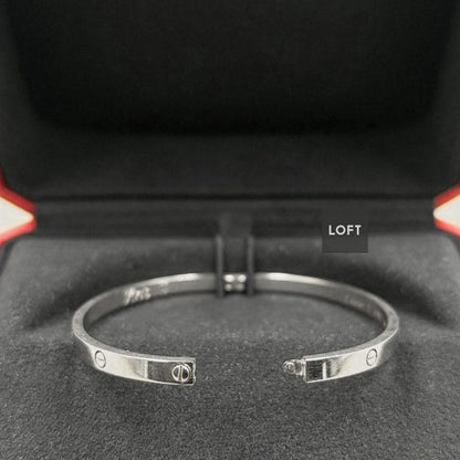 Esclava Cartier LOVE Small Oro Blanco