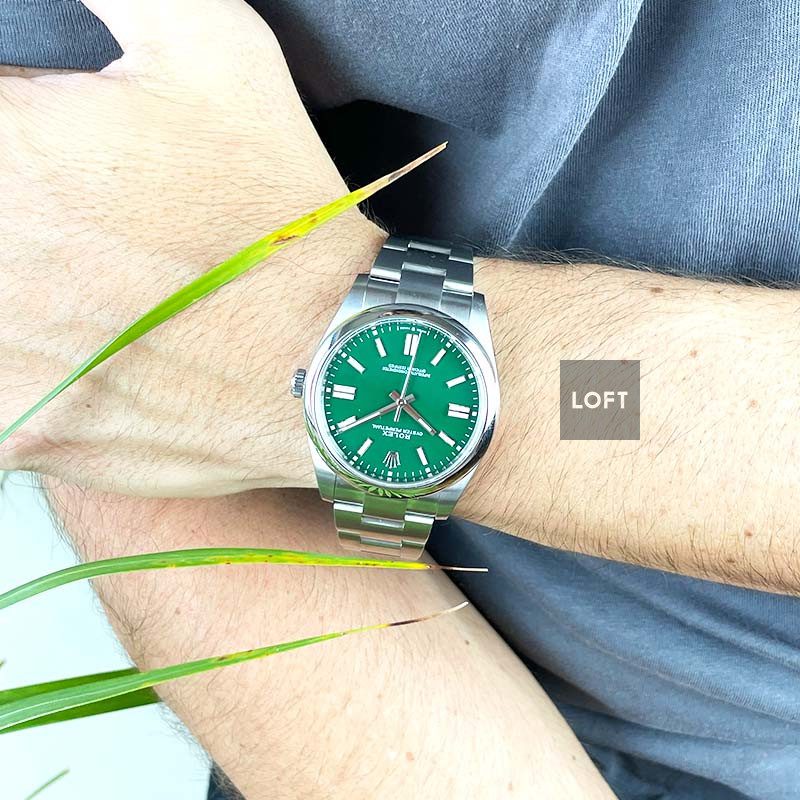 Rolex Oyster Perpetual Dial Verde 41 mm