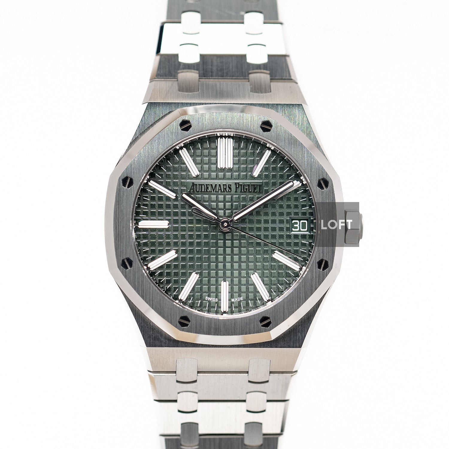 Audemars Piguet Royal Oak Selfwinding Stainless Steel / Green 41 mm
