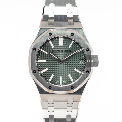 Audemars Piguet Royal Oak Selfwinding Stainless Steel / Green 41 mm
