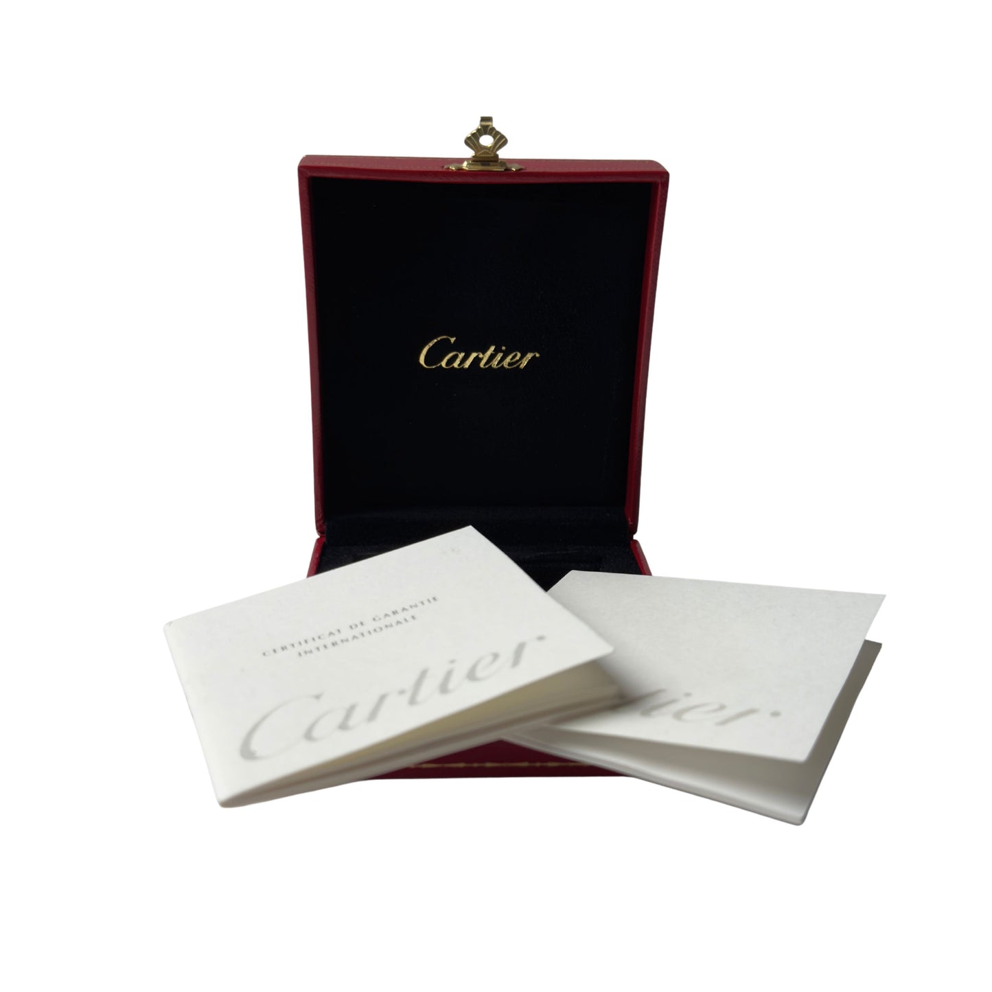 Cartier Santos Travel Alarm Clock White Dial 54mm