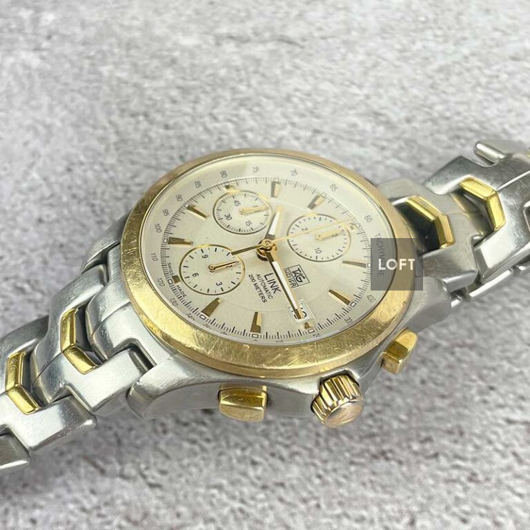 新しい到着 TAG LOFT - Gold and Steel Automatic Chronograph Link Heuer 時計