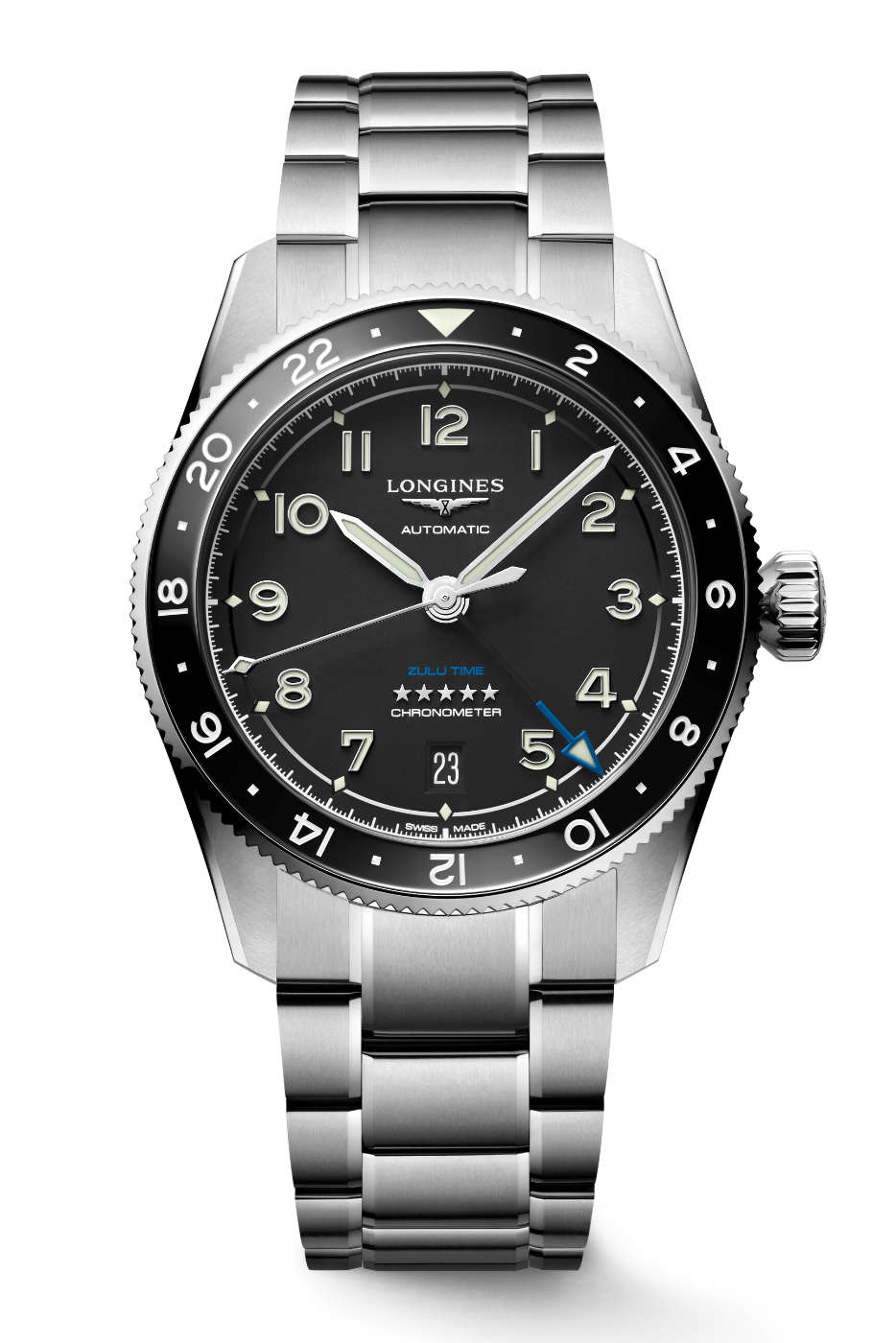 Longines Spirit Zulu Time ahora en 39 mm