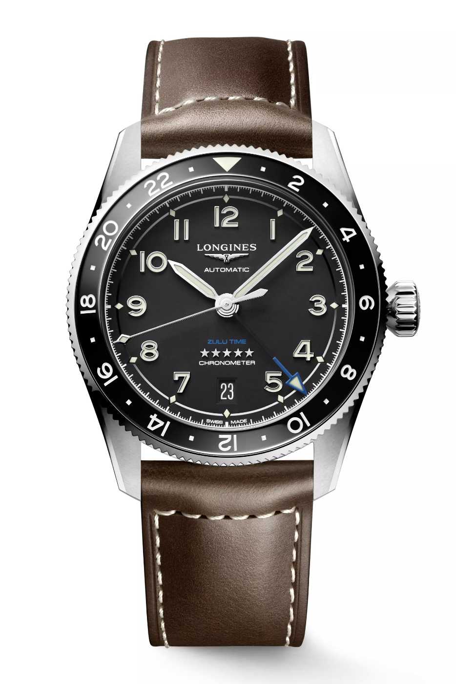 Longines Spirit Zulu Time ahora en 39 mm