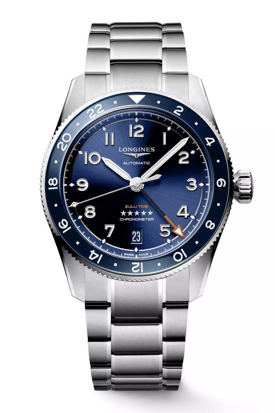 Longines Spirit Zulu Time ahora en 39 mm