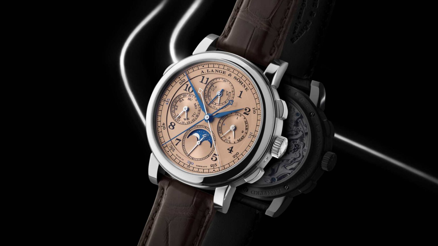 Lange presents new 1815 Rattrapante Perpetual Calendar in white and red