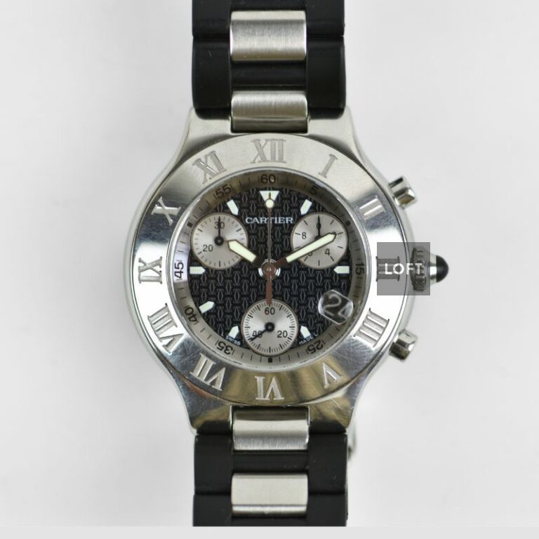 118: CARTIER, '21 Must de Cartier' stainless steel
