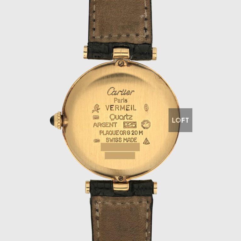 Cartier Must de Cartier Gold Plated Sterling Silver Watch