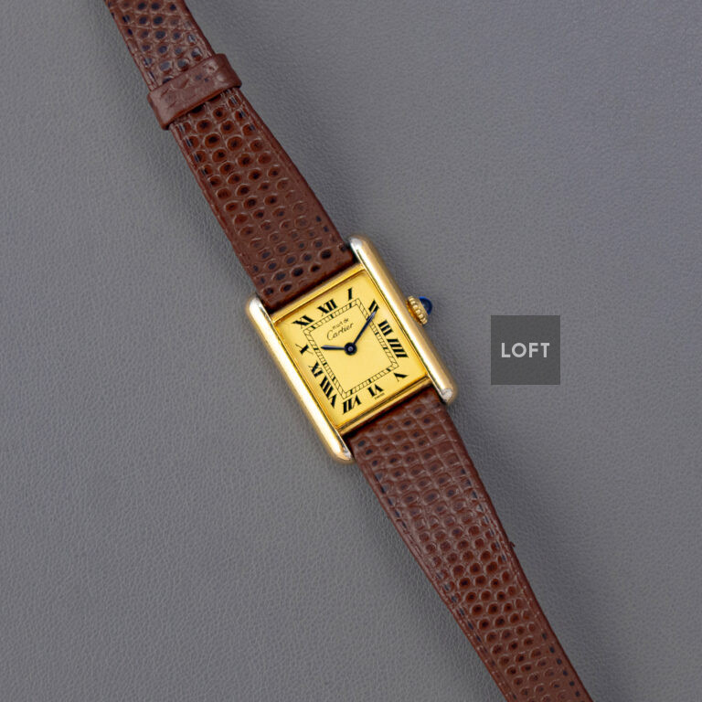 【送料無料ライン/39ショップ】 Must Tank Cartier de LOFT - 25mm Gold Yellow Quartz Cartier 時計