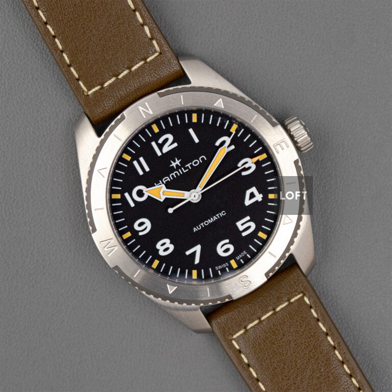 Hamilton Khaki Field Auto Watch with Black Diak and Strap